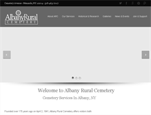 Tablet Screenshot of albanyruralcemetery.org